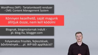 WordPress alapok - weboldal készítés programozó tudás nélkül