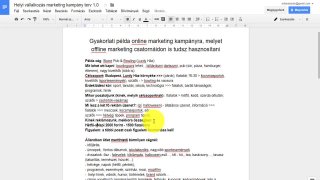 Facebook marketing terv, posztterv gyakorlati példával - 1. rész