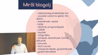 Miről blogoljak. Blogírás 1. rész