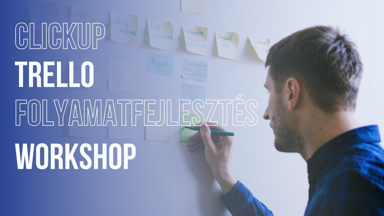 Folyamatfejlesztés (ClickUp, Trello) workshop