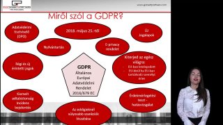A GDPR célja, átfogó kép, személyes adatok,
