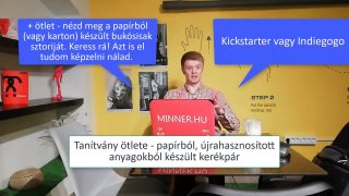 Vállalkozás ötlet véleményezése: B. Csaba - papír kerékpár