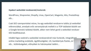 Mire figyelj oda egy weboldal rendszer kiválasztásánál SEO kapcsán?
